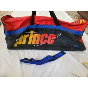 Vtg 90’s Prince Tennis Racquet Gym Travel Tour Duffle Bag Multi-Color 32x12.5x10